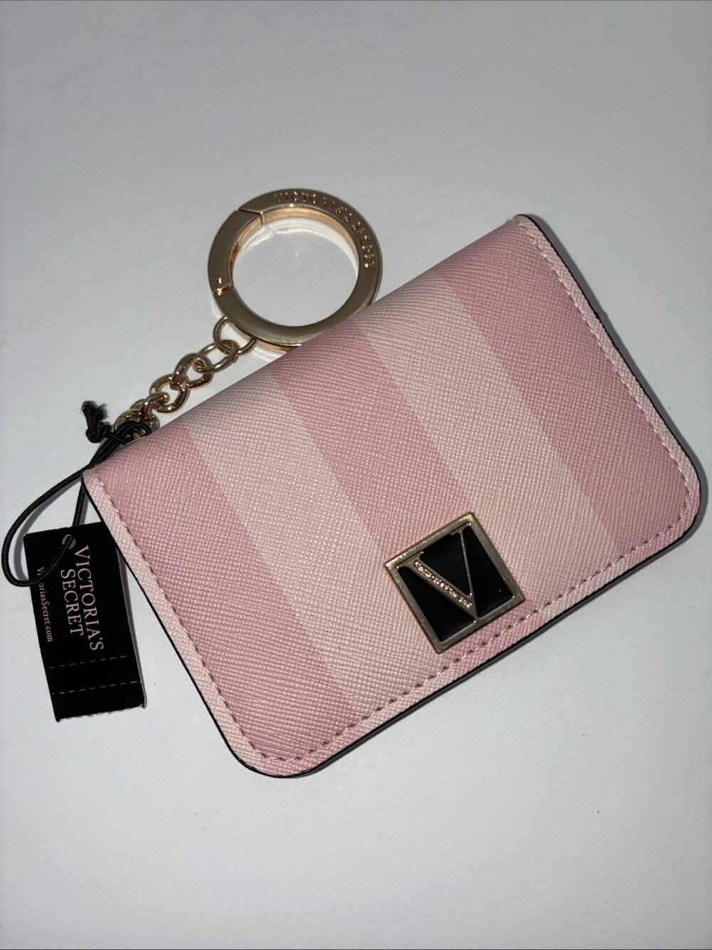 Victoria's Secret Classic Striped Wallet Card Holder New With Tags